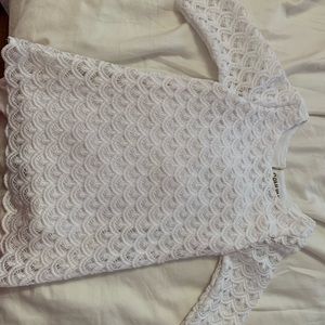 White lace toddler dress
